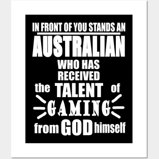 Gaming Australia Gamble Gift Posters and Art